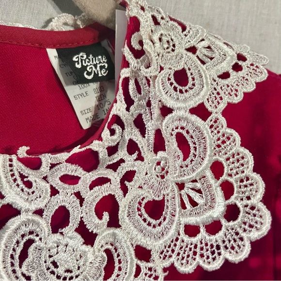 Vintage velvet Picture Me red dress - Picture 3 of 4